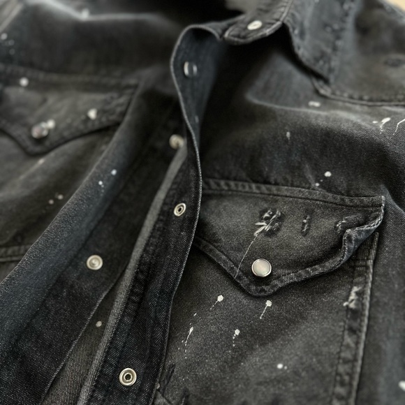 Ameri distressed button up - Picture 4 of 5